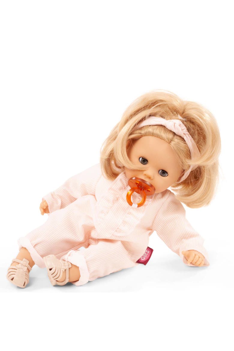 Cosy Aquini Pastel 13 Inch Bath Baby Doll, Summer Flower Sweater Outfit Toy, Alternate, color, Multicolored