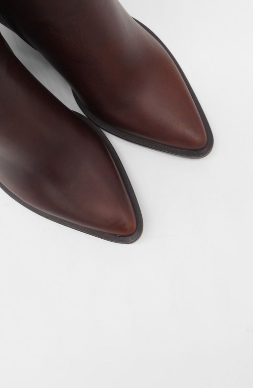 Stivali New York Rodeo Western Leather Boots In Multi