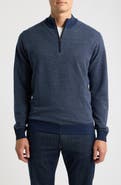 Peter Millar Blair Birdseye Merino Wool Quarter Zip Pullover