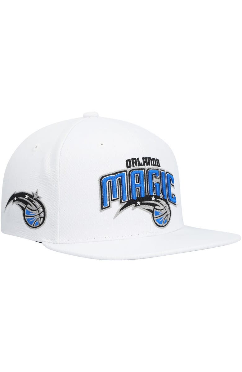 Mitchell & Ness Men's Mitchell & Ness White Orlando Magic Side Core 2.0 Snapback Hat, Main, color, White