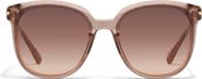 QUAY Rent Free 55mm Round Sunglasses