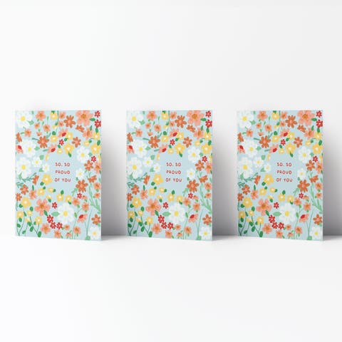 Graduation Greeting Card Pack (3ct) "So, So proud of You"