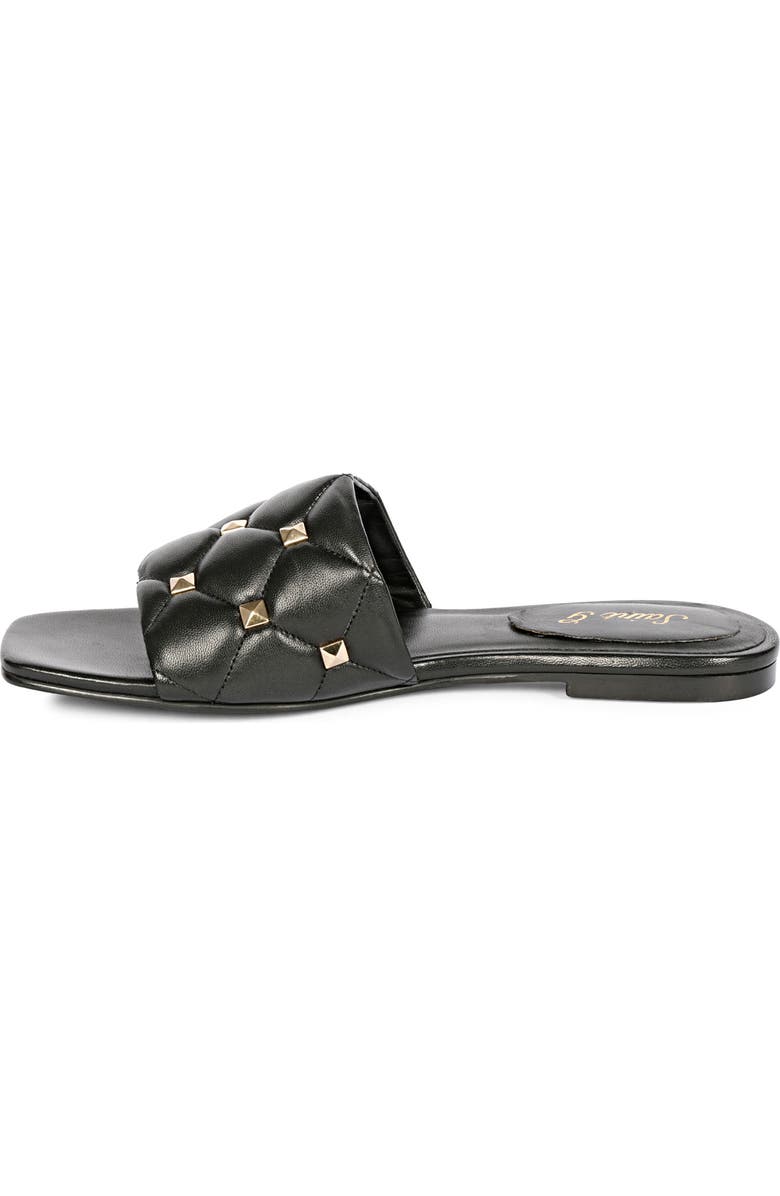 SAINT G Ludovica Studded Slide Sandal, Alternate, color, Black