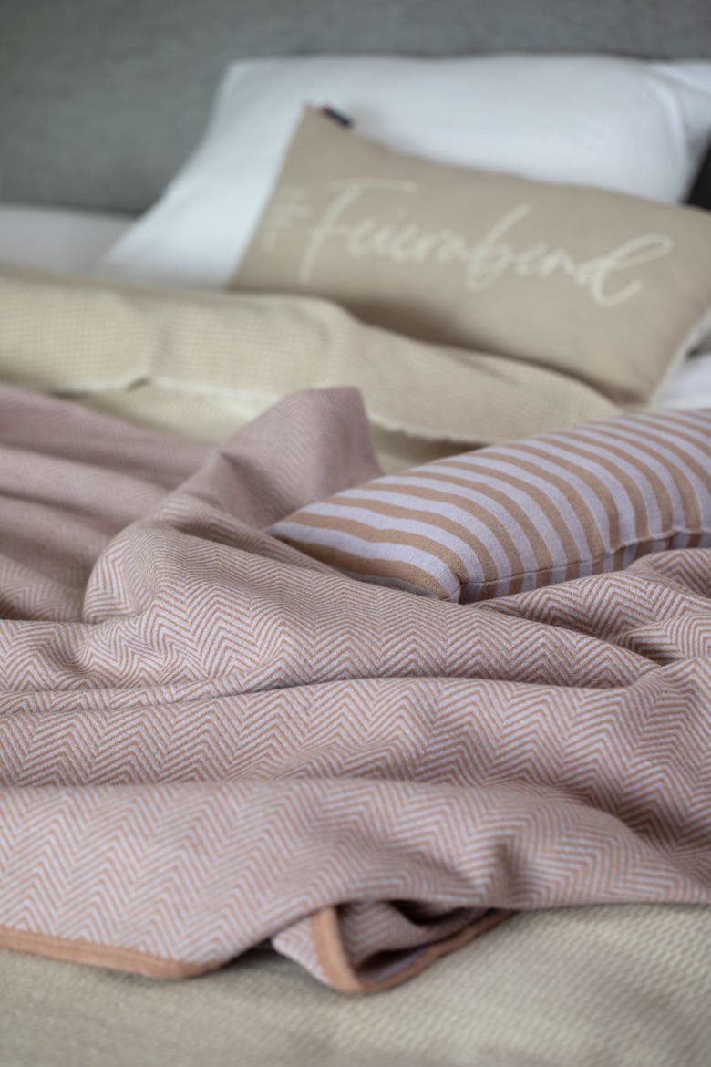 Luca Herringbone Bedspread, Alternate, color, Lilac