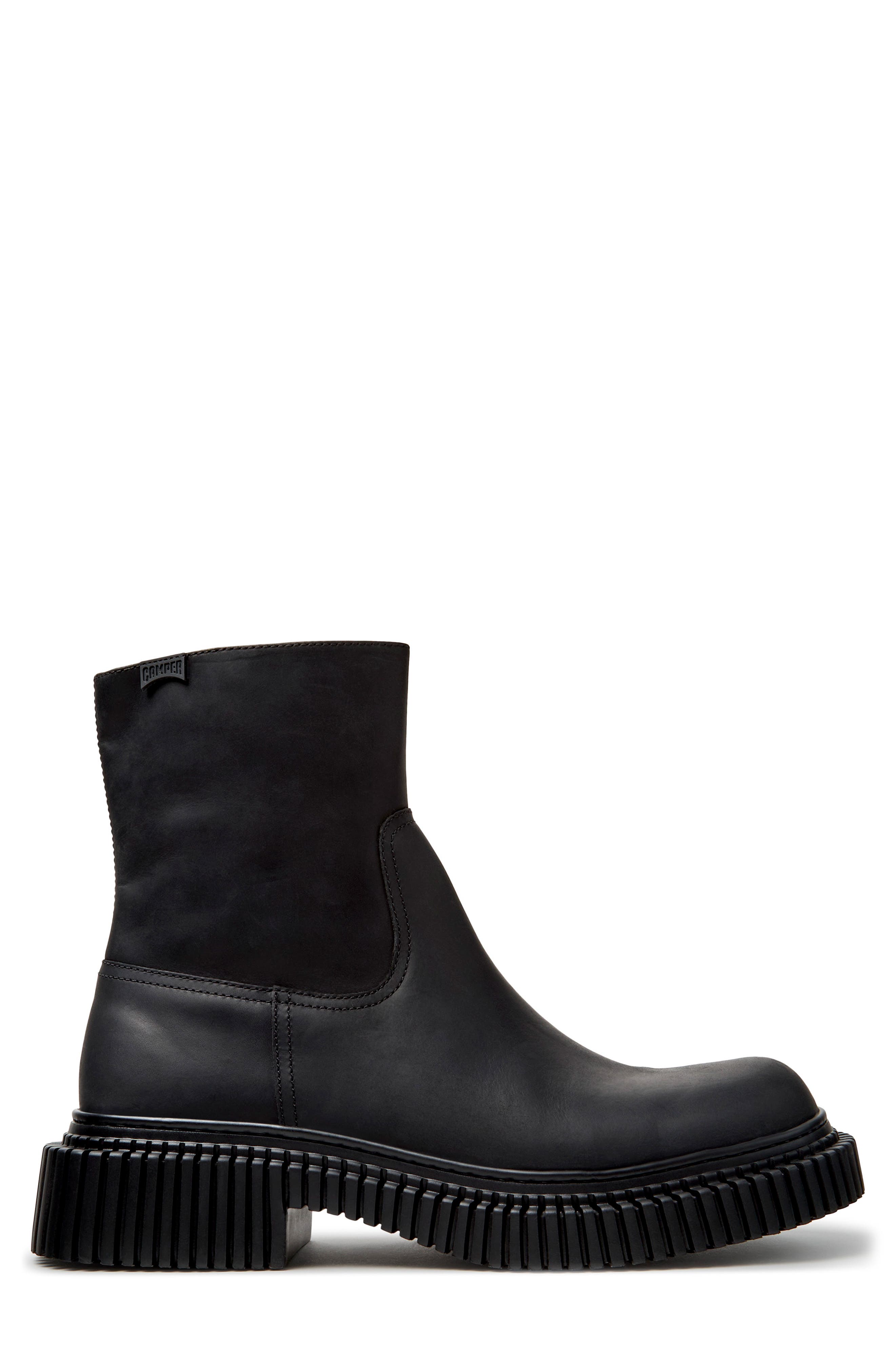 Pix Berlin Leather Ankle Boot, Alternate, color, BLACK