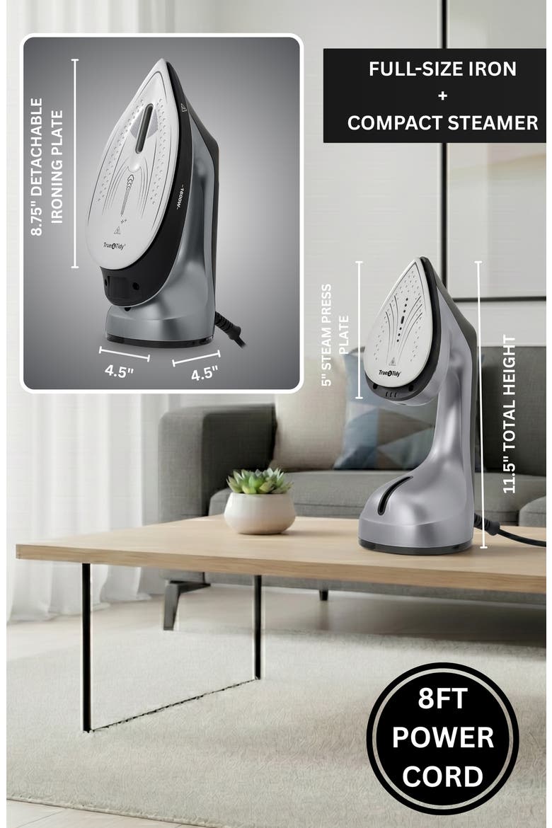 DuoPress XL Iron & Steamer, Alternate, color, GRAY