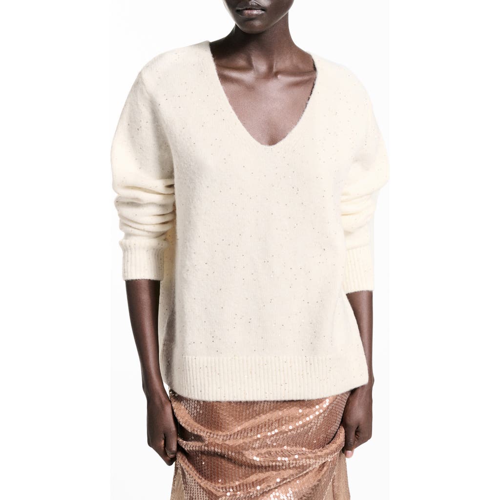 Mango Sweater Gold In Gold