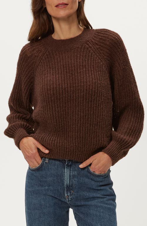 Michael Stars Indra Crewneck Sweater In Brown