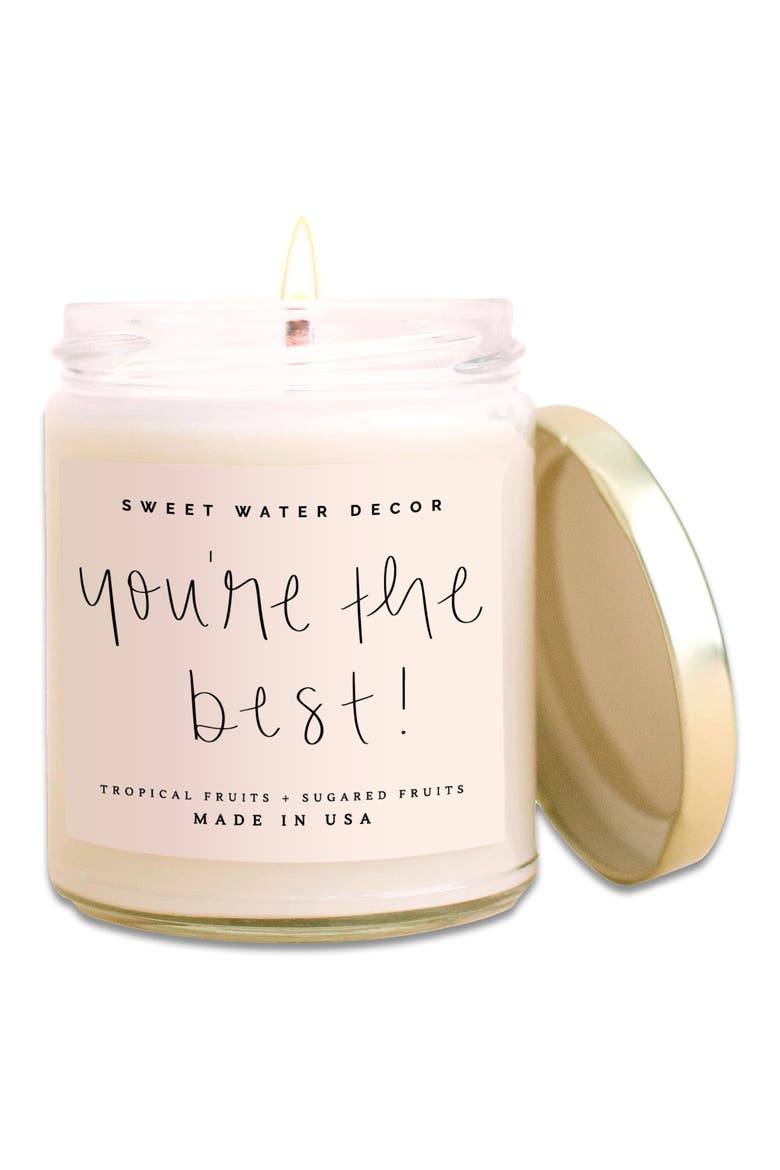 You're the Best Scented Candle - 9 oz., Main, color, PINK