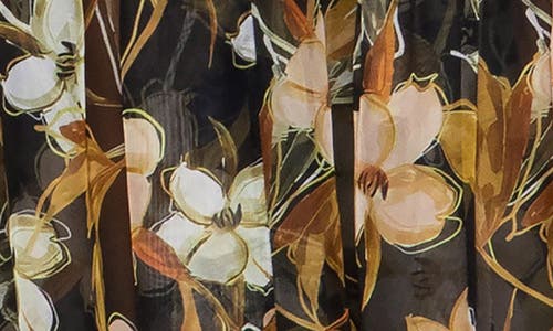 Melloday Floral Chiffon Tiered Maxi Skirt In Multi