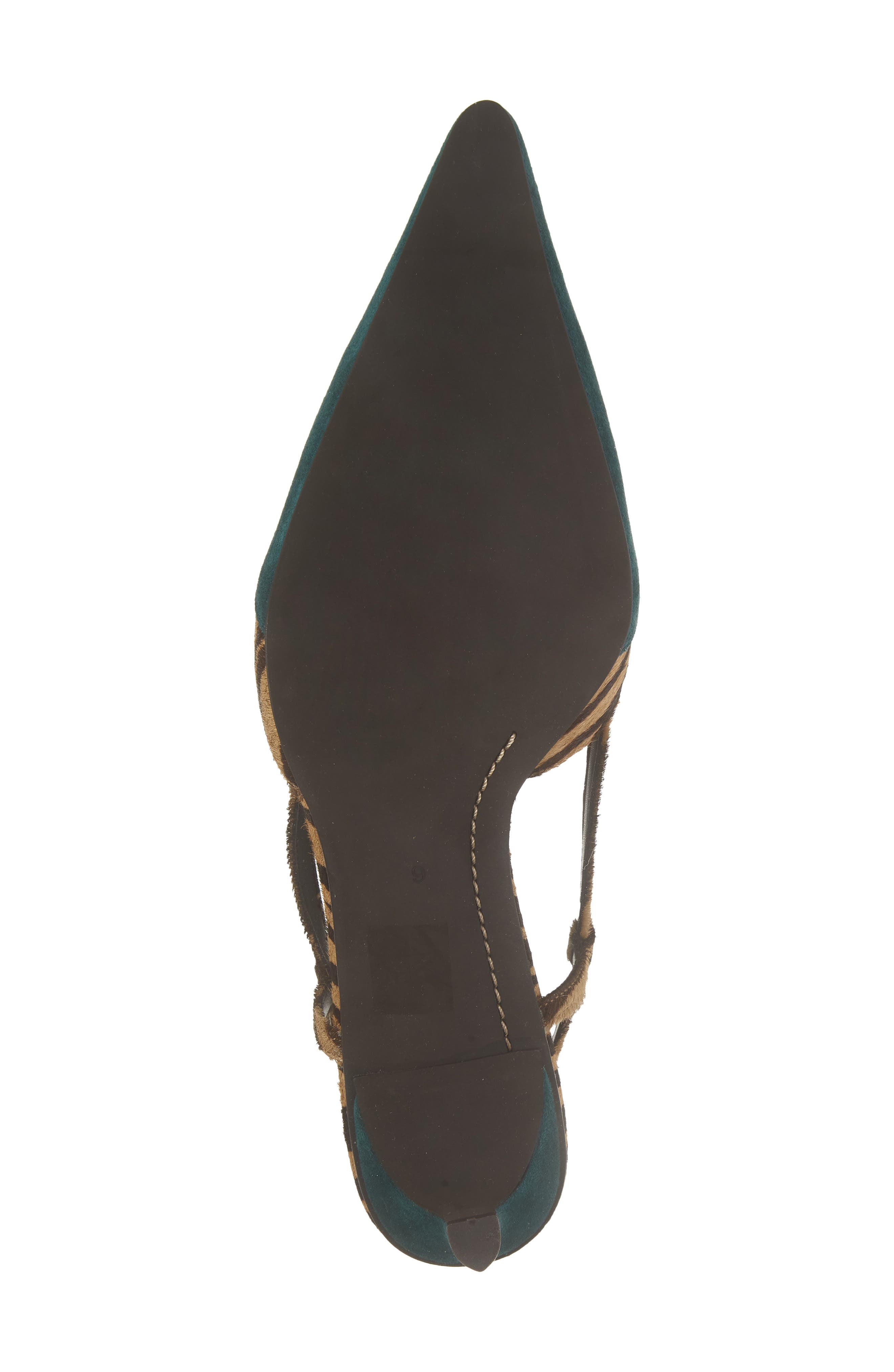 Booshky Slingback Pump, Alternate, color, BEIGE ZEBRA TURQUOISE