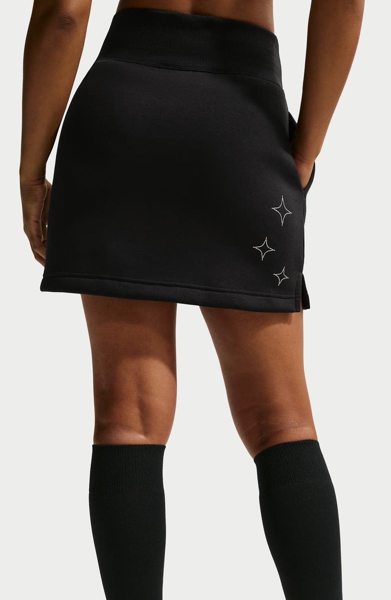 Nike Sportswear Phoenix Fleece Miniskirt, Alternate, color, 010 Black