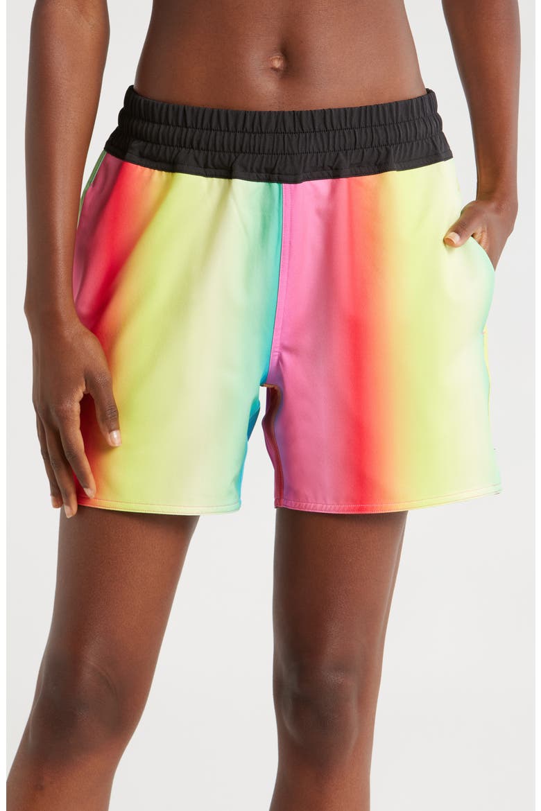 5-Inch Reversible Board Shorts, Alternate, color, MELTING RAINBOW