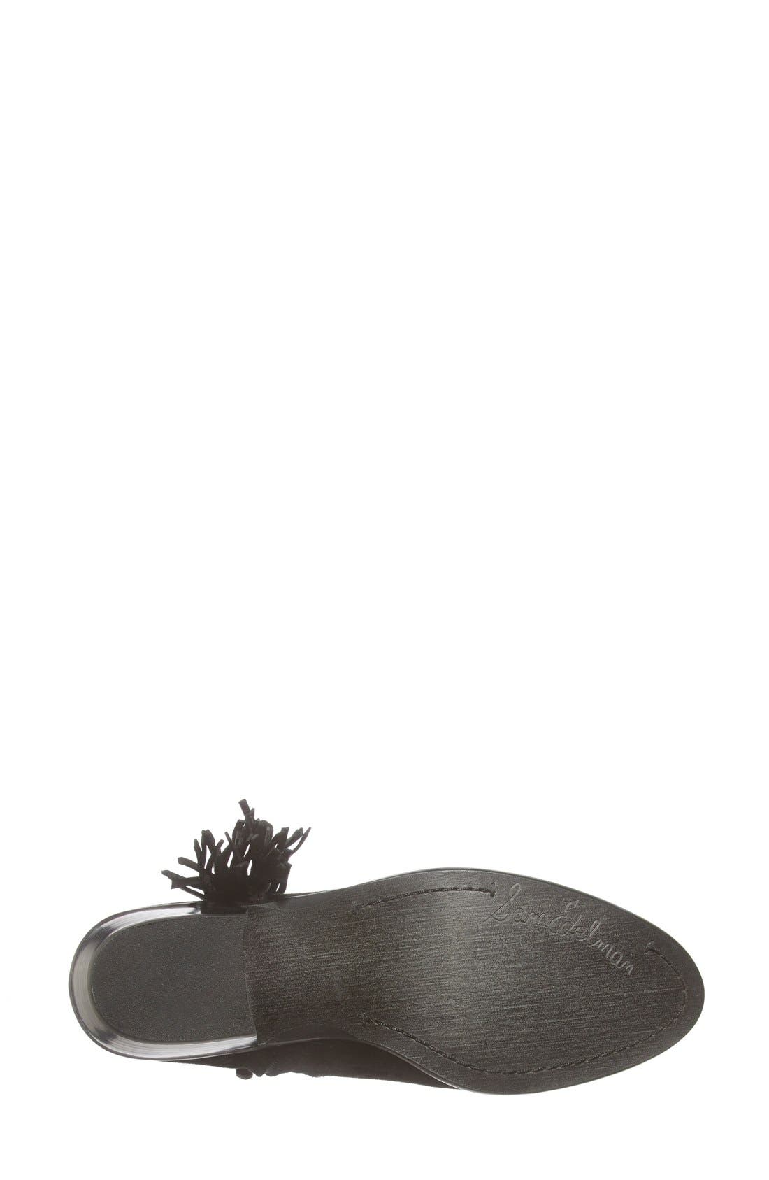 Sam Edelman 'Paige' Fringed Ankle Bootie, Alternate, color, 