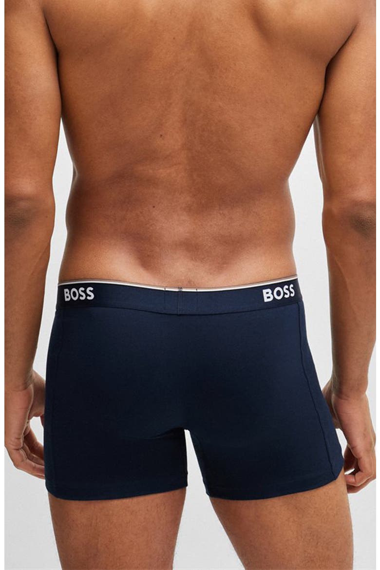 3-Pack Power Stretch Cotton Boxer Briefs, Alternate, color, BLUE