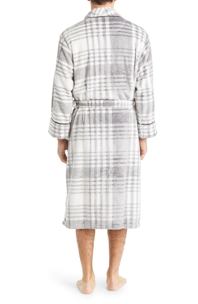 Daniel Buchler Plaid Fleece Robe, Alternate, color, 