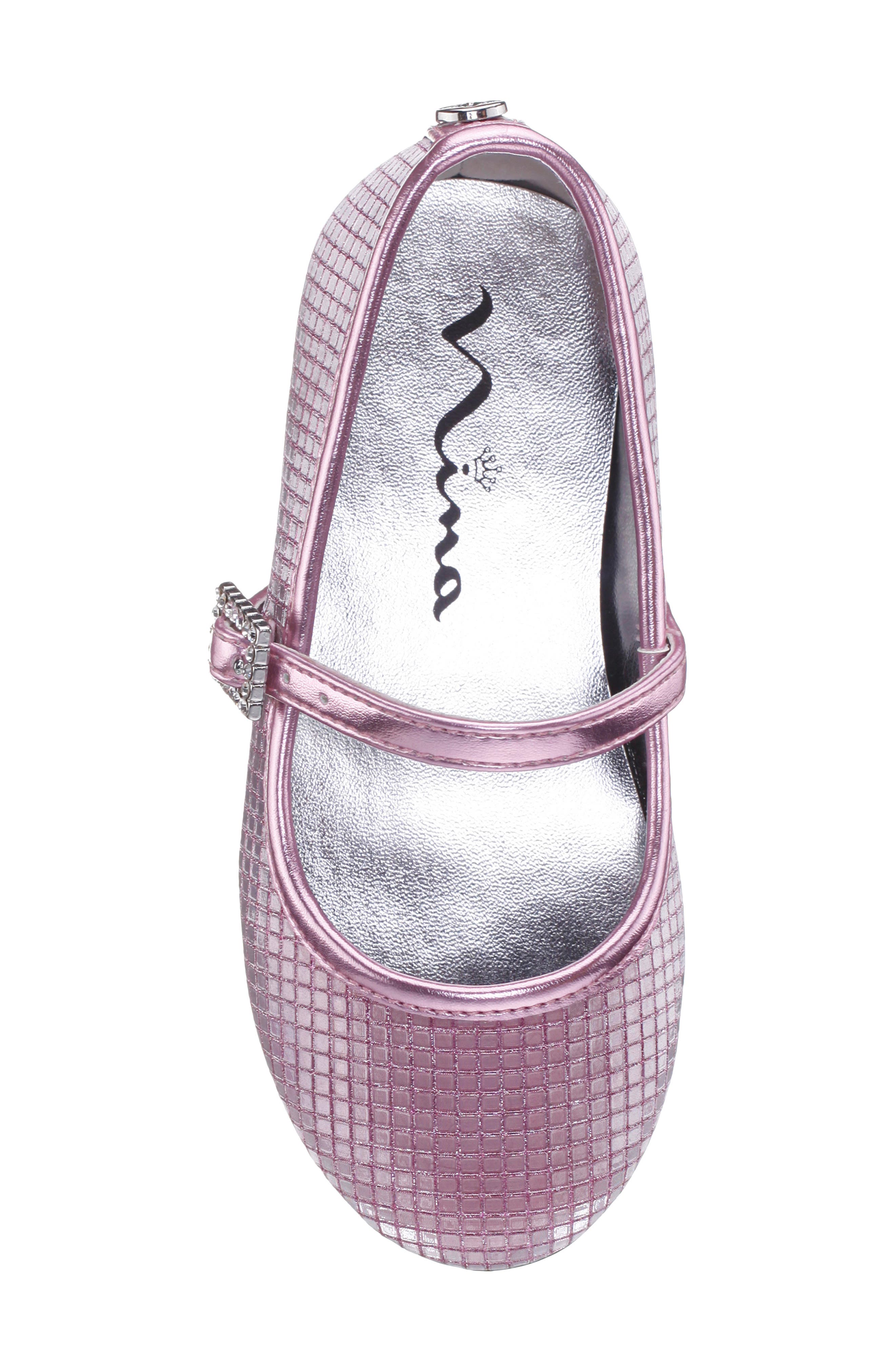 Kids' Wally Mary Jane, Alternate, color, PINK GLITTER