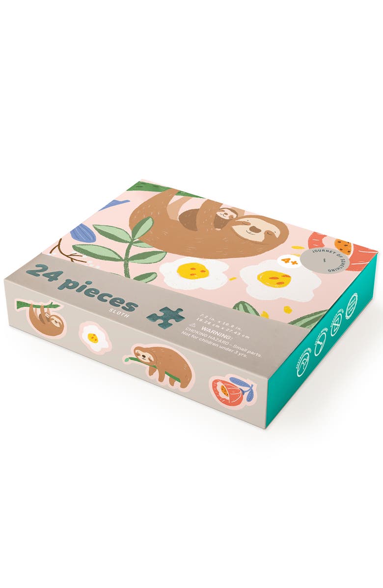 Journey of Something Sloth, 24 Piece Puzzle, Jigsaw, Whimsical Animal Scene, Alternate, color, Multicolored