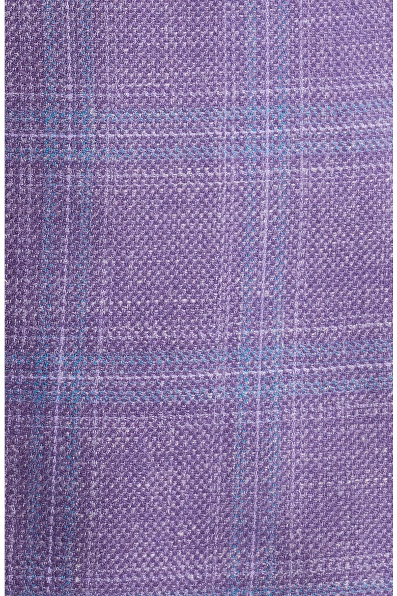 Purple Plaid Wool & Silk Blend Sport Coat, Alternate, color, SOLID LIGHT PASTEL PURPLE