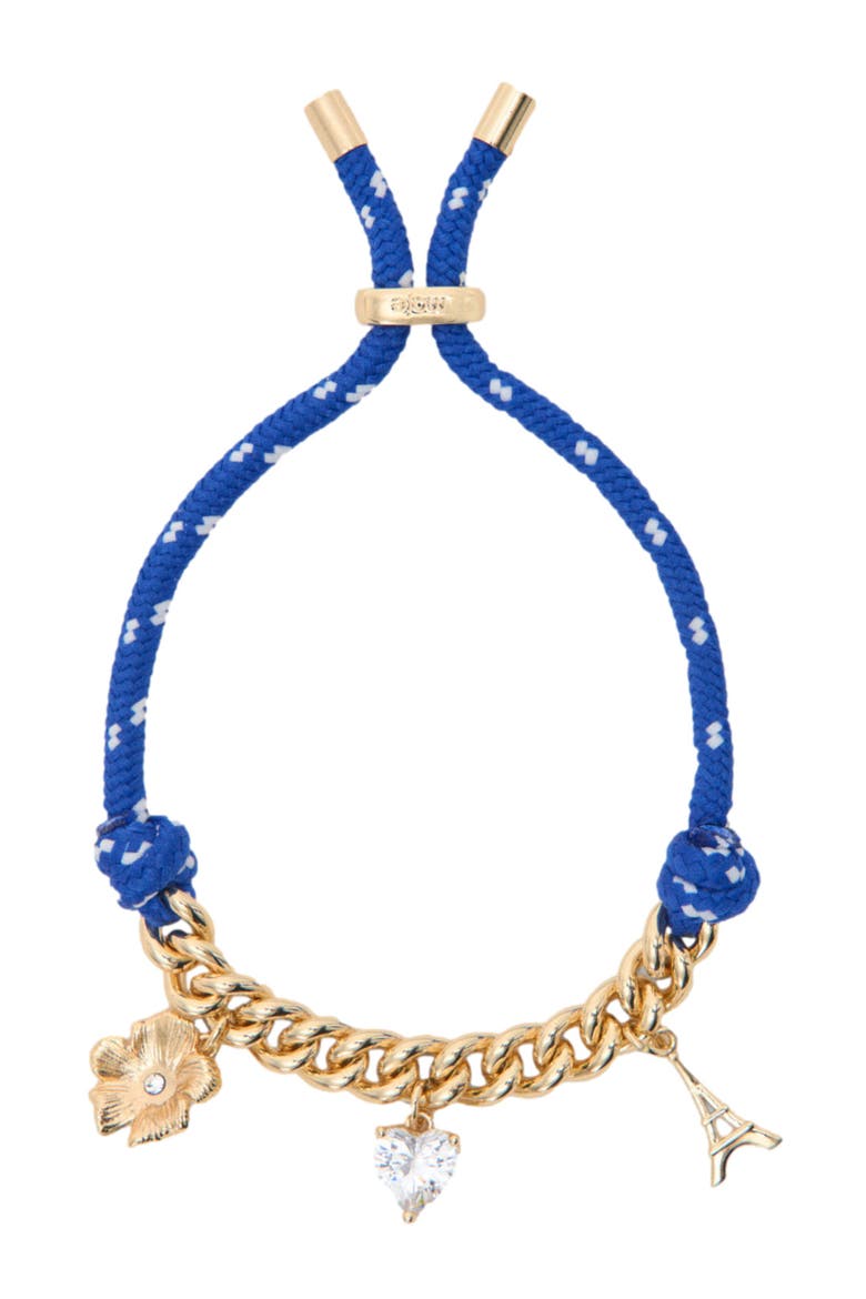Marine cord chain bracelet, Main, color, Gold