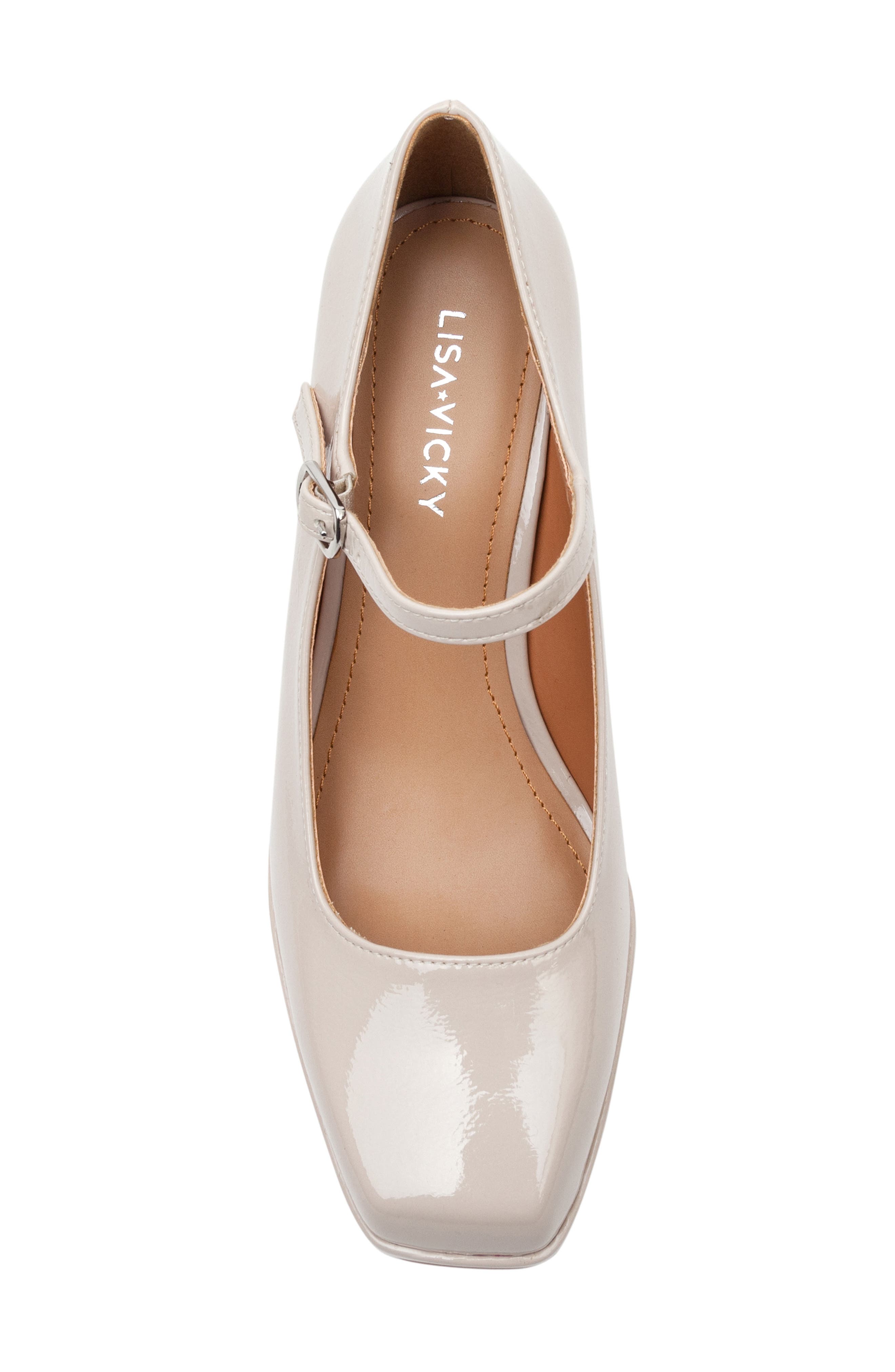Notice Mary Jane Platform Pump, Alternate, color, BEIGE