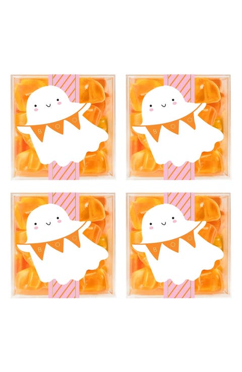 4-Pack Spooky Ghosts Candy Cubes