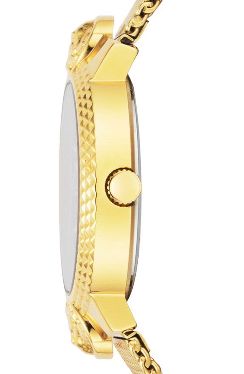 VERSUS Versace Mouffetard Mesh Bracelet Watch, 38mm, Alternate, color, Gold/ Red/ Gold