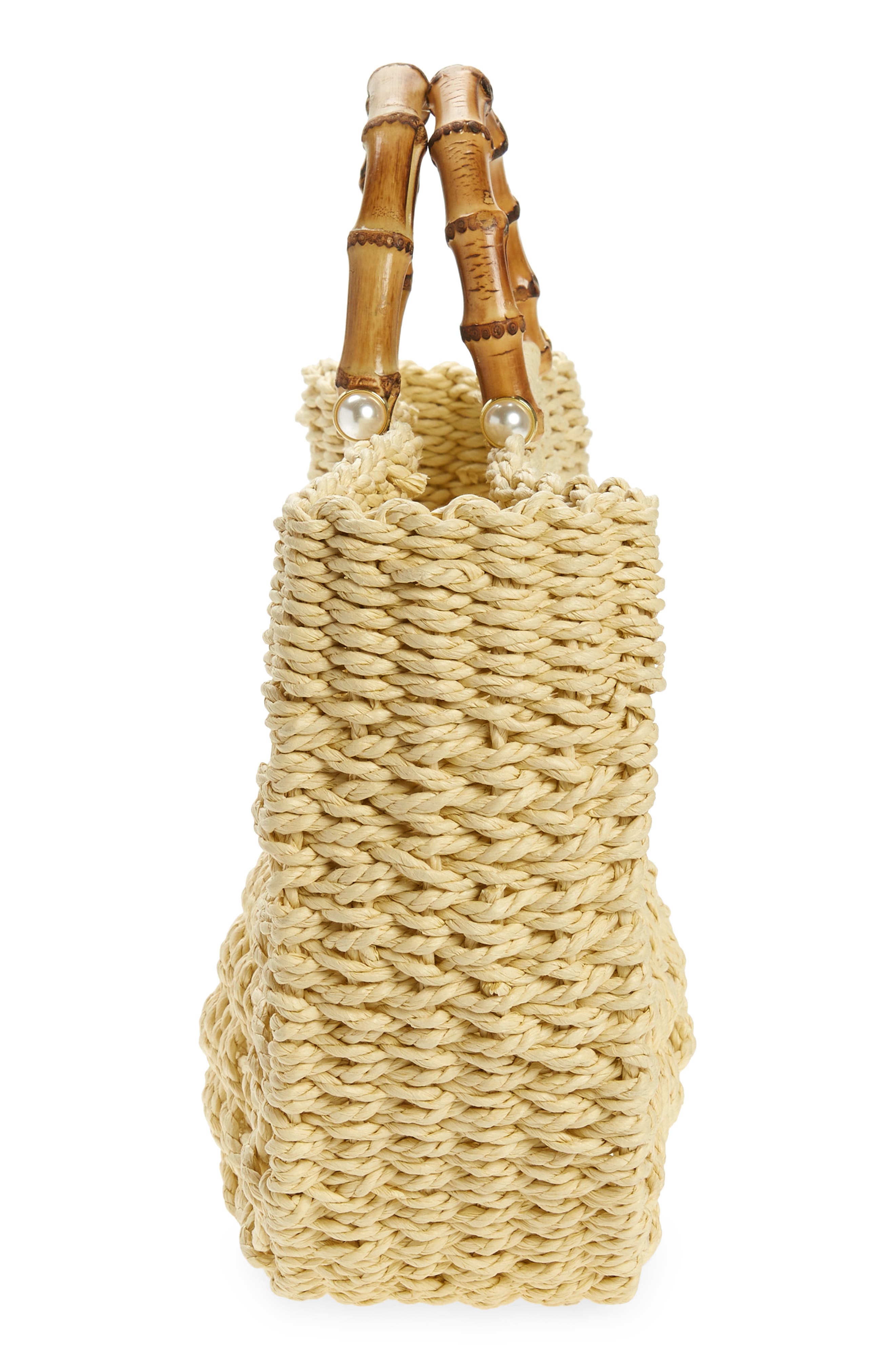 BTB Los Angeles Straw Tote, Alternate, color, 