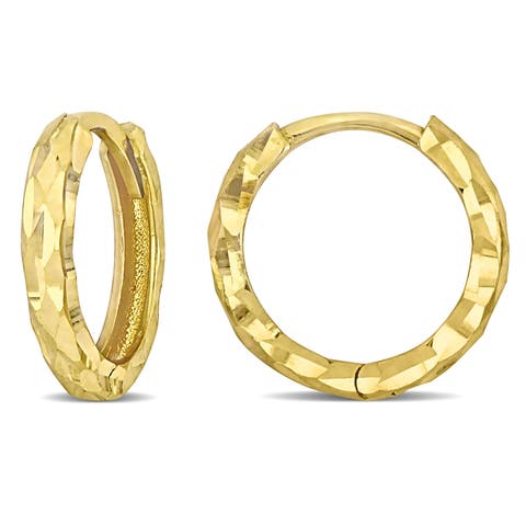 Mini Hoop Earrings 14k Gold