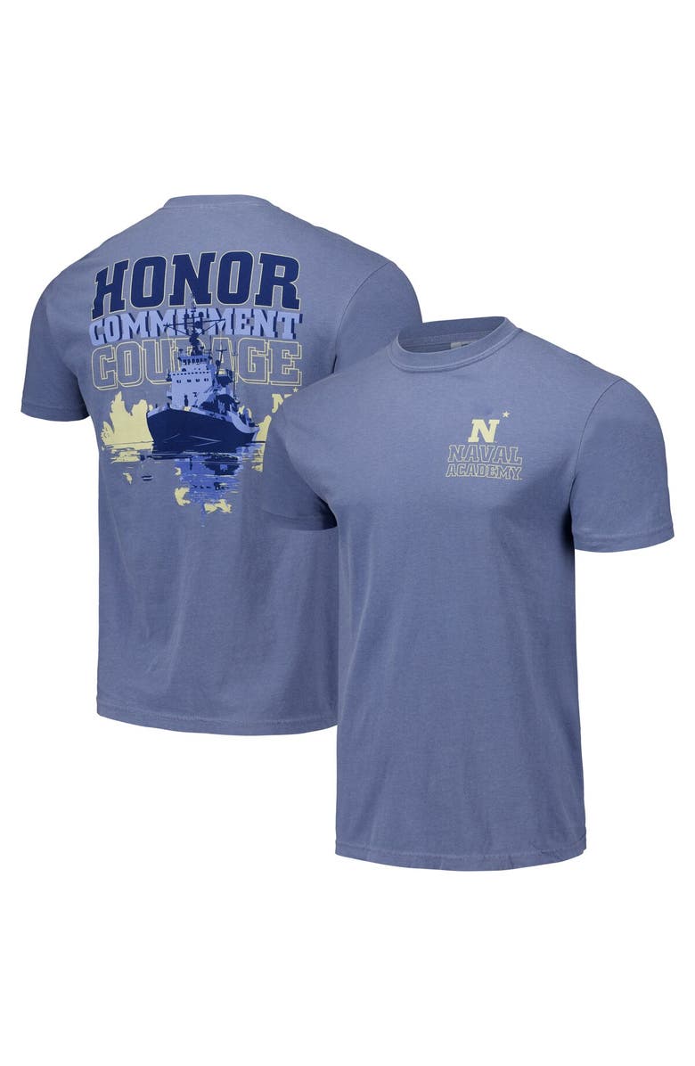 IMAGE ONE Unisex Navy Navy Midshipmen Hyper Local Out on the Ship T-Shirt, Main, color, 