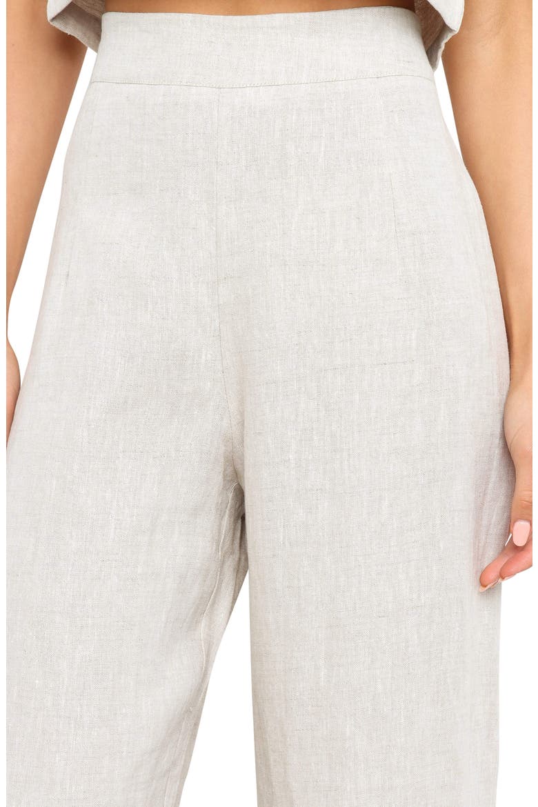 Devlin Linen Wide Leg Pants, Alternate, color, BEIGE