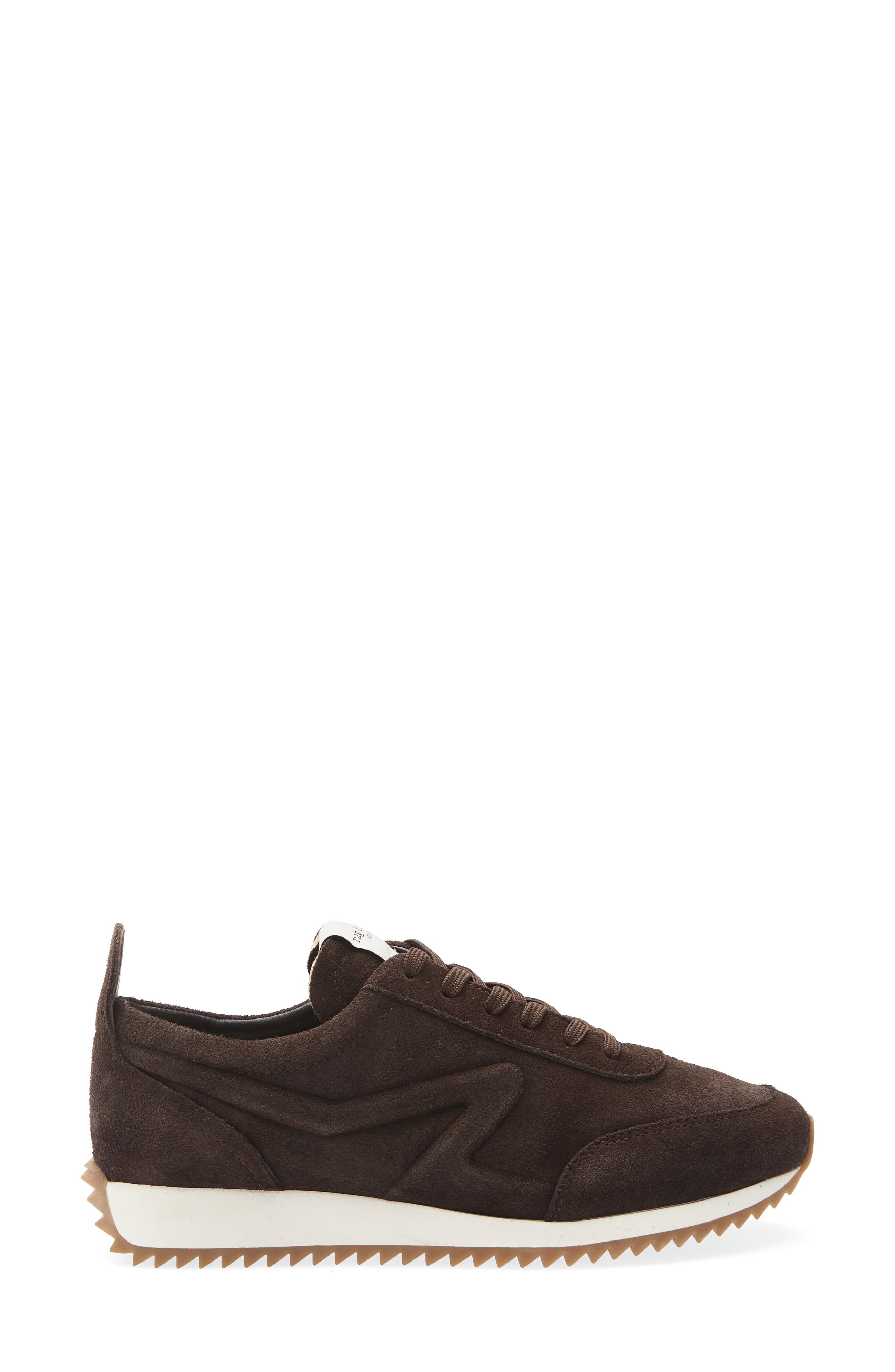 Retro Runner Sneaker, Alternate, color, DARK CHOCOLATE SUEDE
