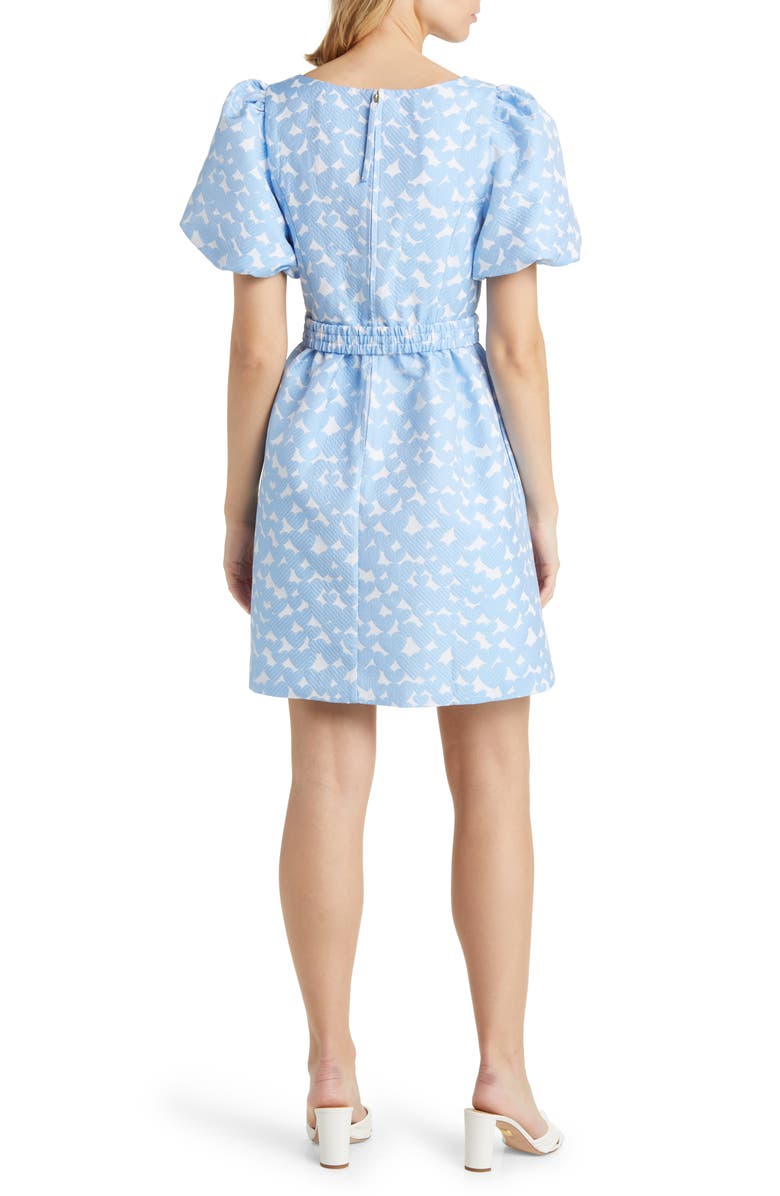 Lilly Pulitzer<sup>®</sup> Kasslyn Belted Heart Jacquard Fit & Flare Dress, Alternate, color, 