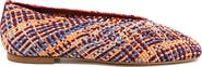 Andrea Gomez Dalia Woven Multi Fabric Ballerina Flat