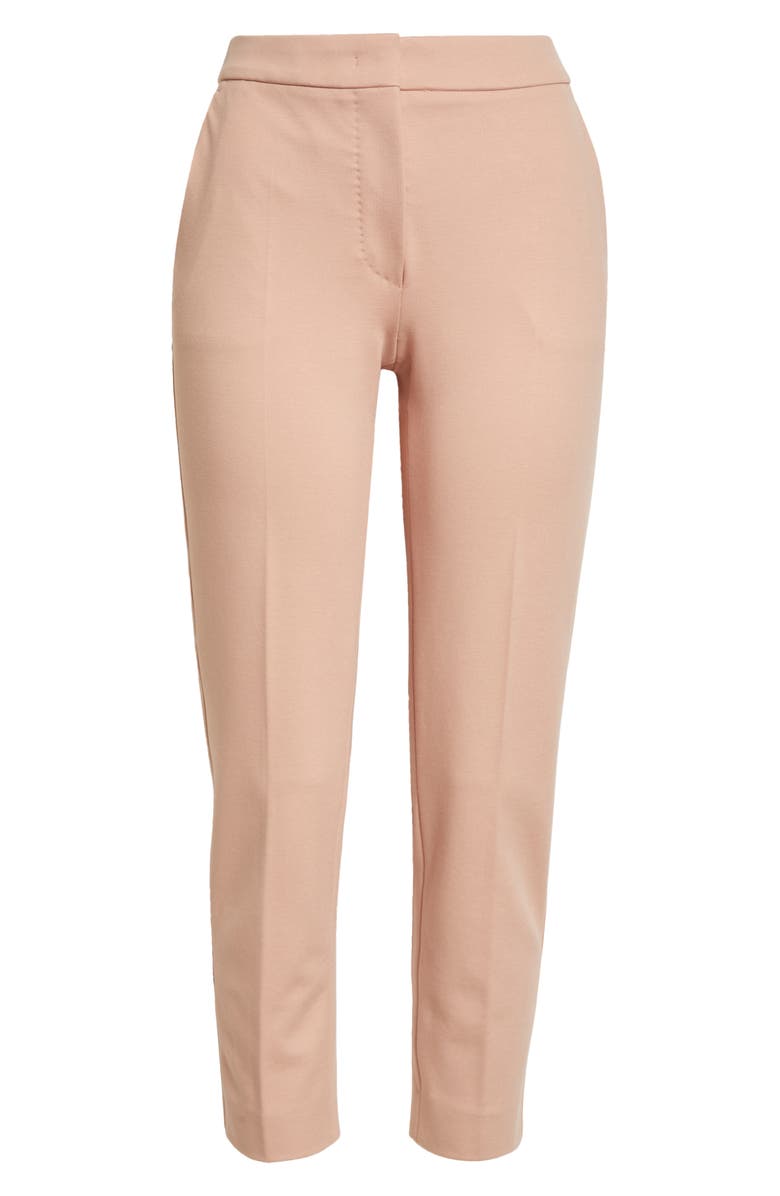 Max Mara Pegno Slim Fit Jersey Ankle Pants, Alternate, color, 