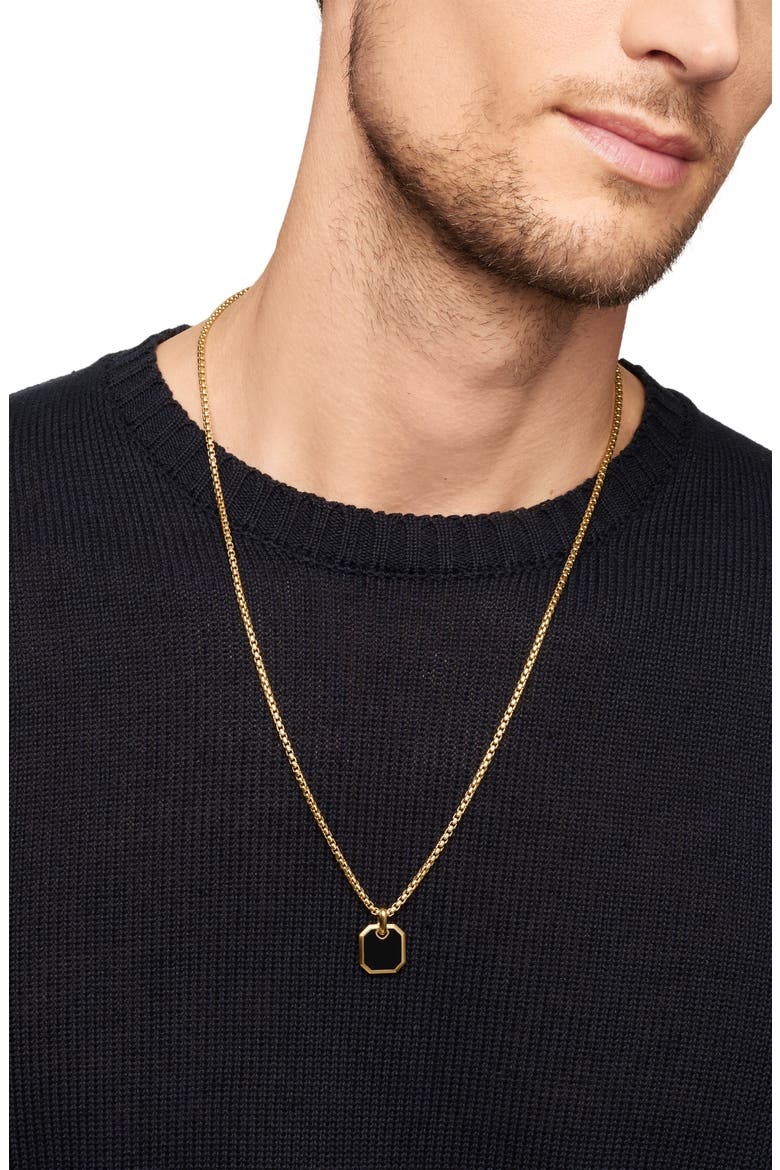 Roman Onyx Amulet in 18K Yellow Gold, Alternate, color, 18K YELLOW GOLD