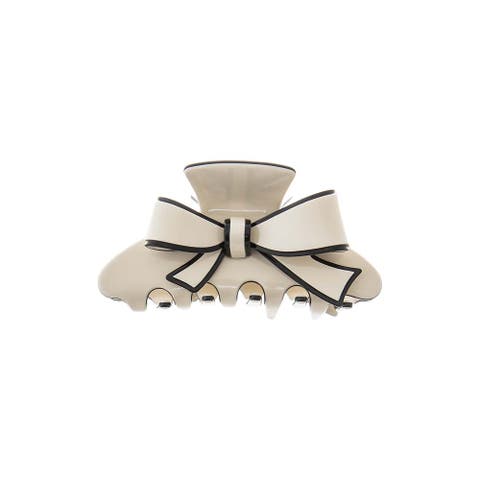 Two Tone Bow Tie Hair Claw Clip