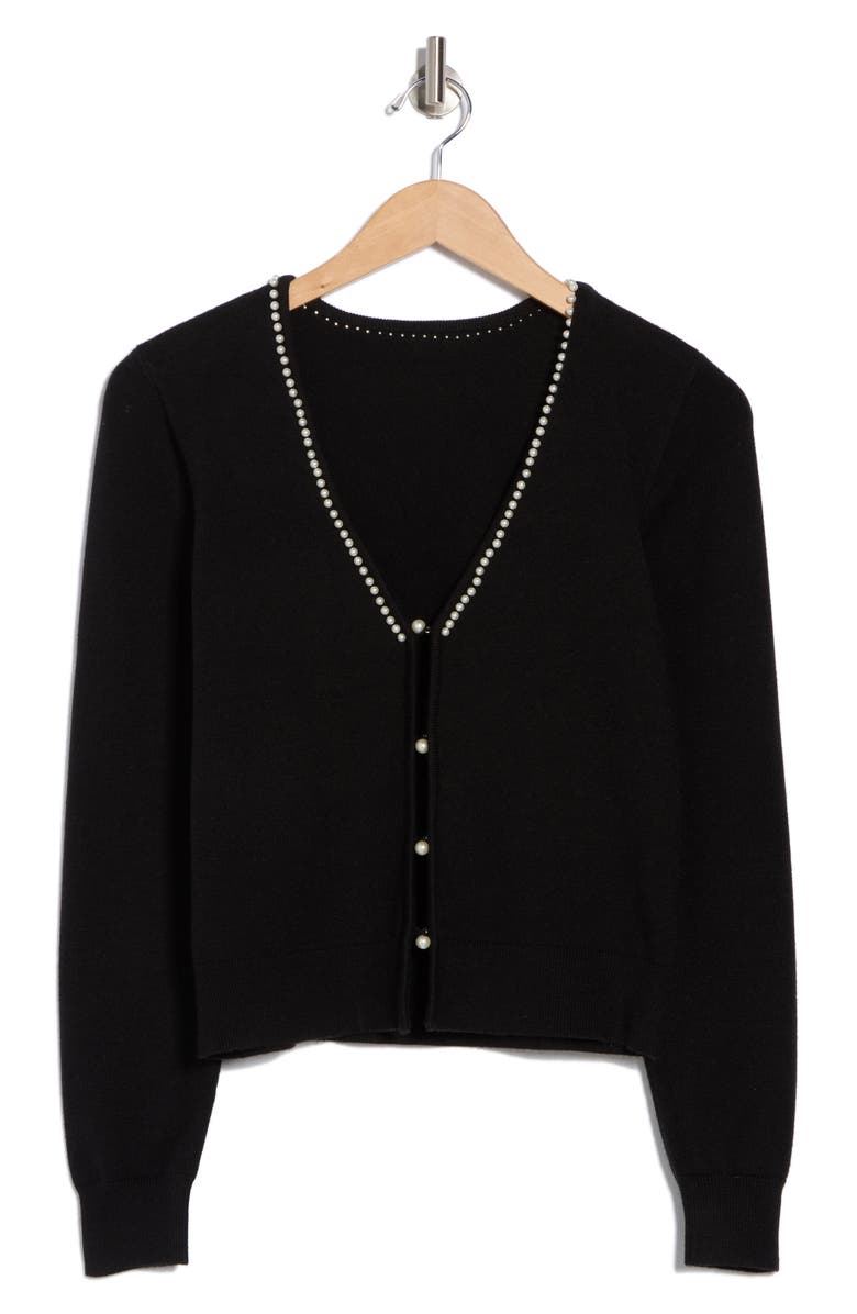 BY DESIGN Laurel Cardigan, Alternate, color, Black