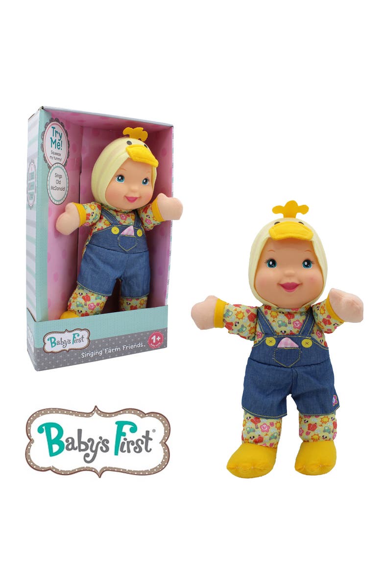 Baby's First Farm Animal Friends Duck Toy Doll, Alternate, color, Multicolored