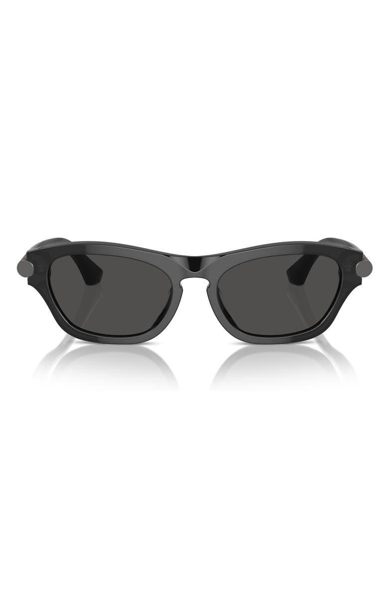 Burberry 55mm Pillow Sunglasses, Alternate, color, Black/ Dark Grey