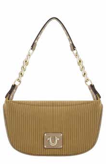 True Religion Brand Jeans Corduroy Chain Shoulder Bag