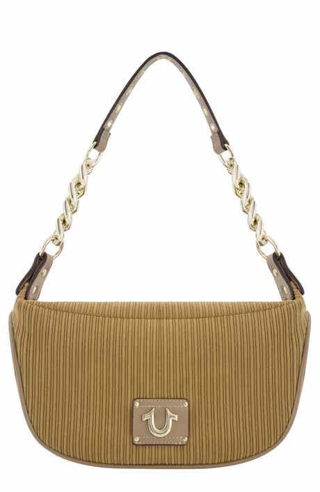 True Religion Brand Jeans Corduroy Chain Shoulder Bag