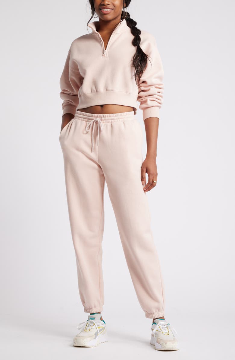 BP. Classic Fit Joggers, Alternate, color, Pink Sepia