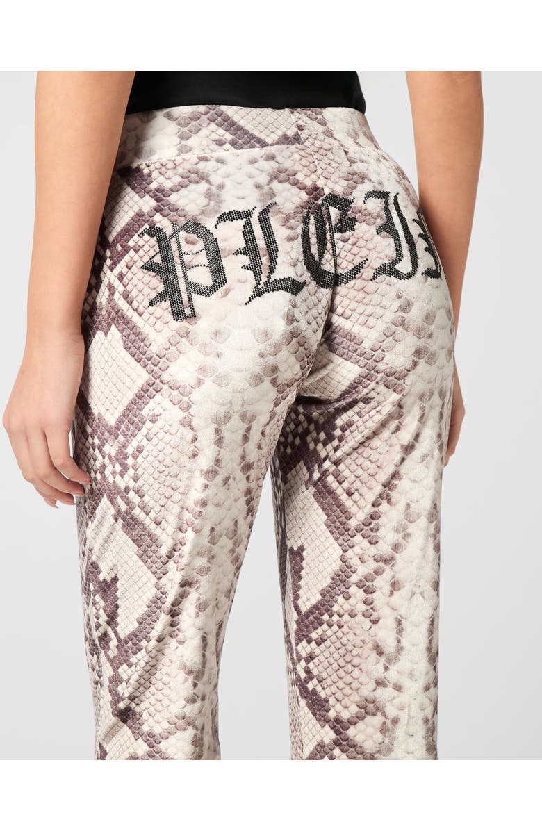 PHILIPP PLEIN Jogging Pants All-Over Python Women, Alternate, color, Beige