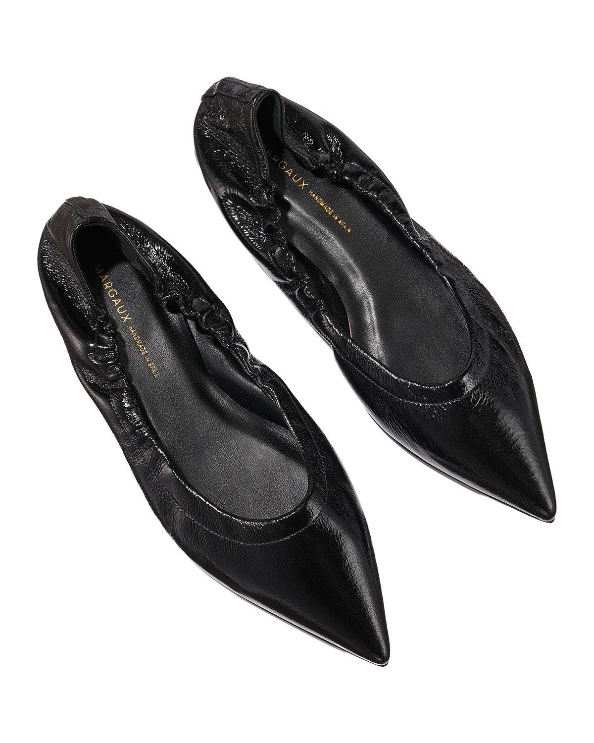The Roma Ballet Flat, Alternate, color, Black Crinkle Patent