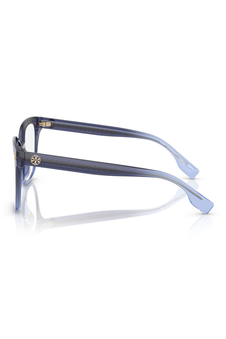 53mm Square Optical Glasses, Alternate, color, BLUE GRADIENT