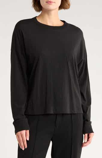 Vince Long Sleeve Drop Shoulder Top