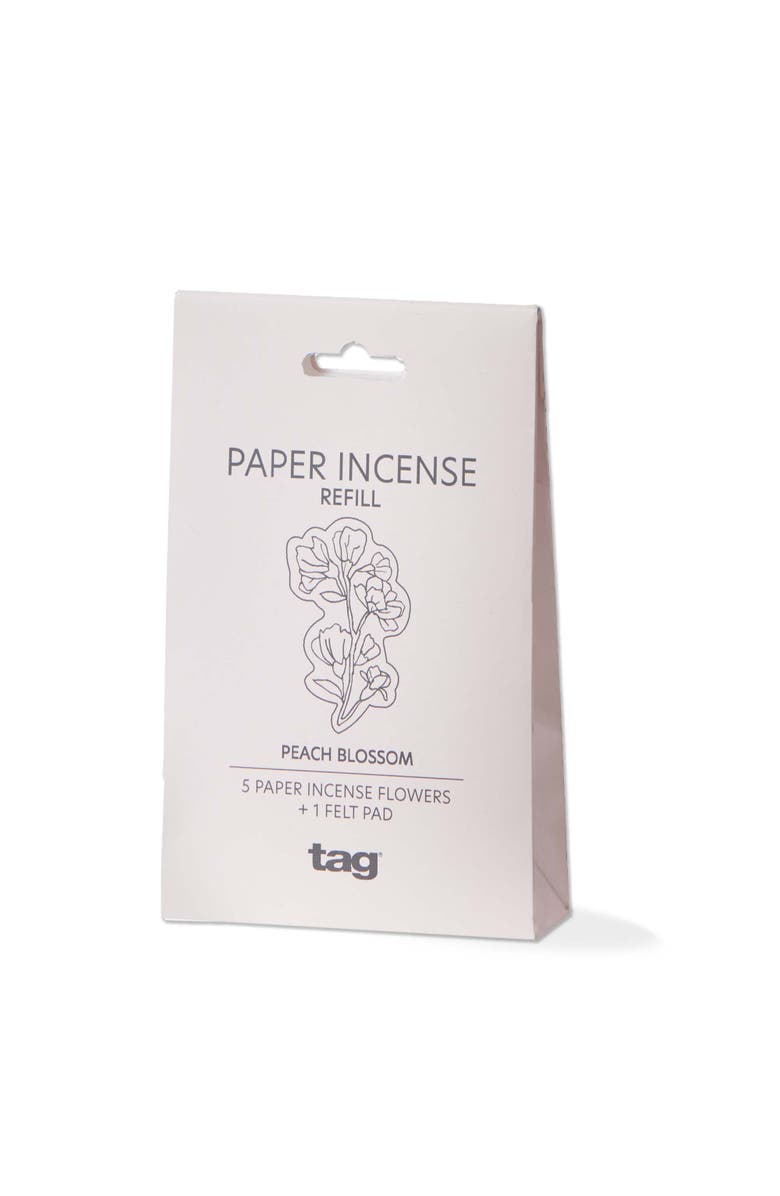 tag Peach Blossom Incense Refills Set of Five Ivory Home Scent, Main, color, Beige