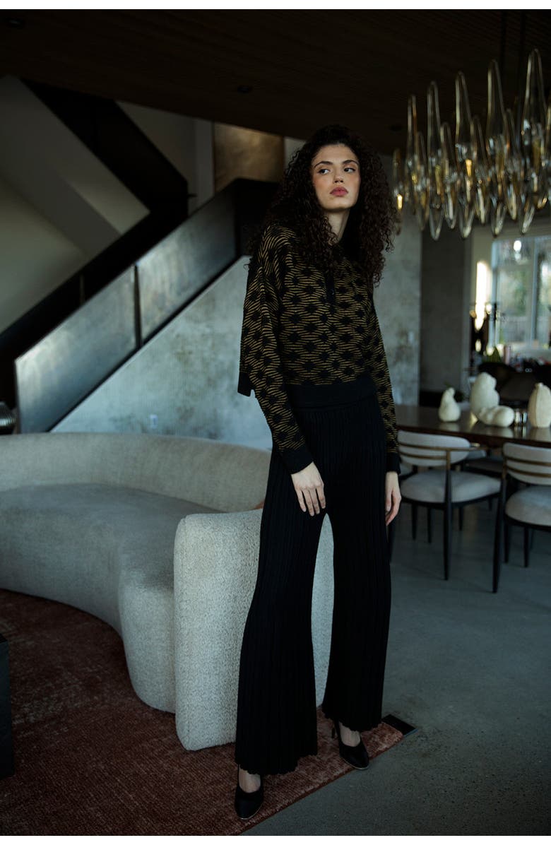 SSKEIN Marcelle Trousers, Alternate, color, Black