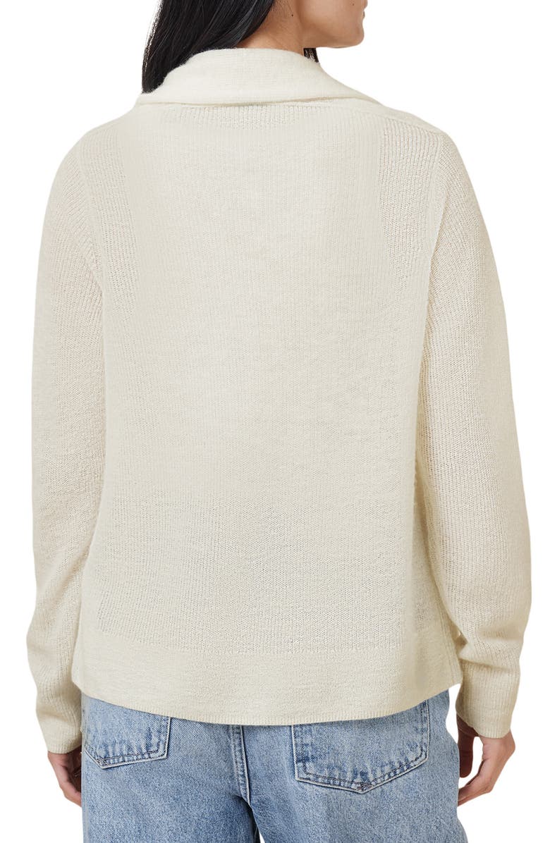AllSaints Laina Cardigan, Alternate, color, Chalk White